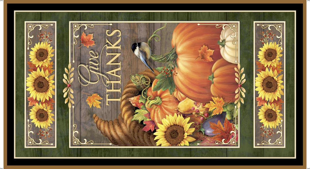 Always Give Thanks Harvest Panel