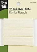 Fold Over Elastic Ivory
