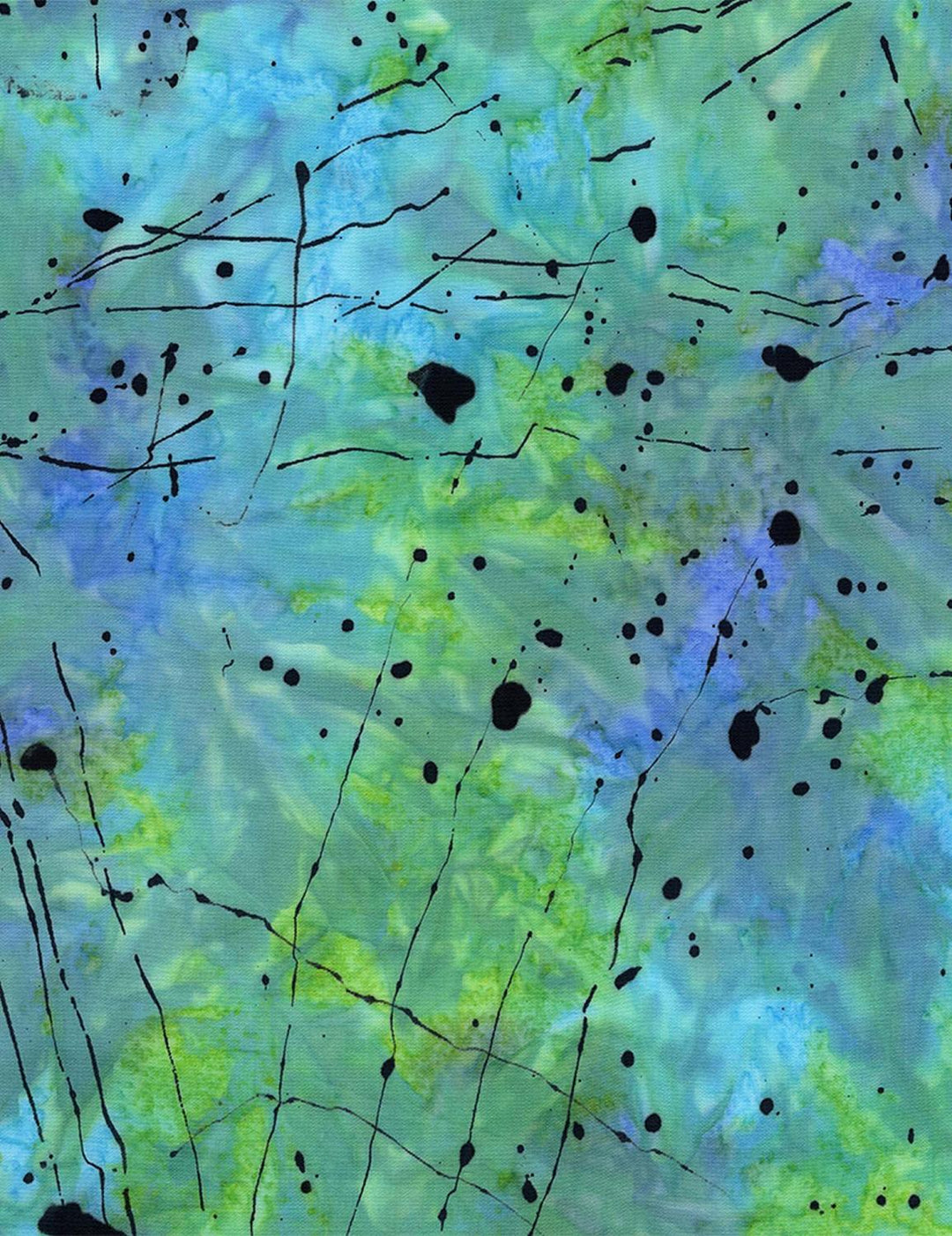 Splattered Thin Paint Sunset