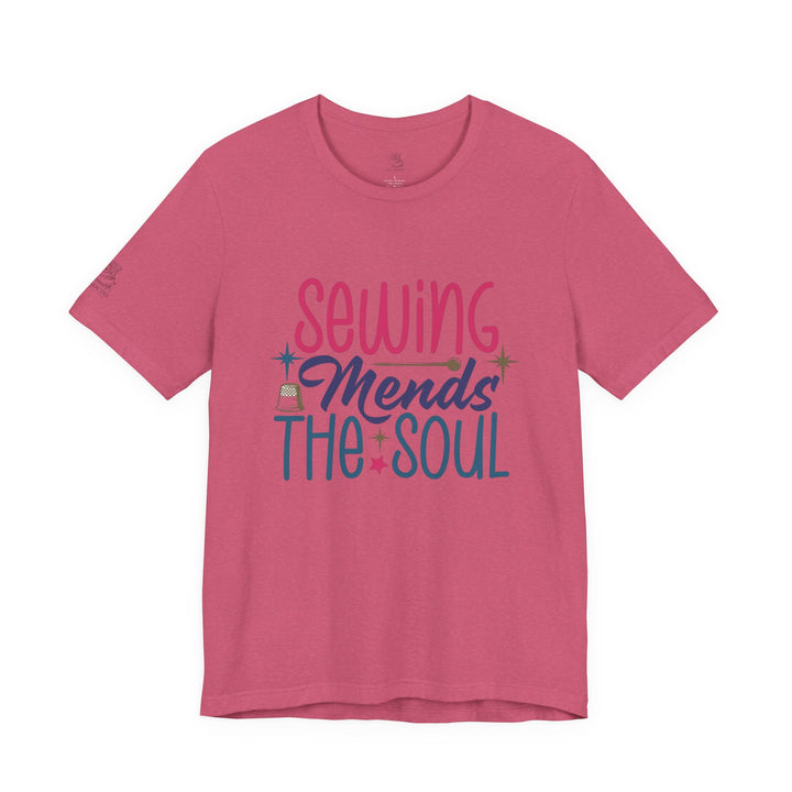 Sewing Mends the Soul T-Shirt | Sewing Machine Tee, Crafting Shirt