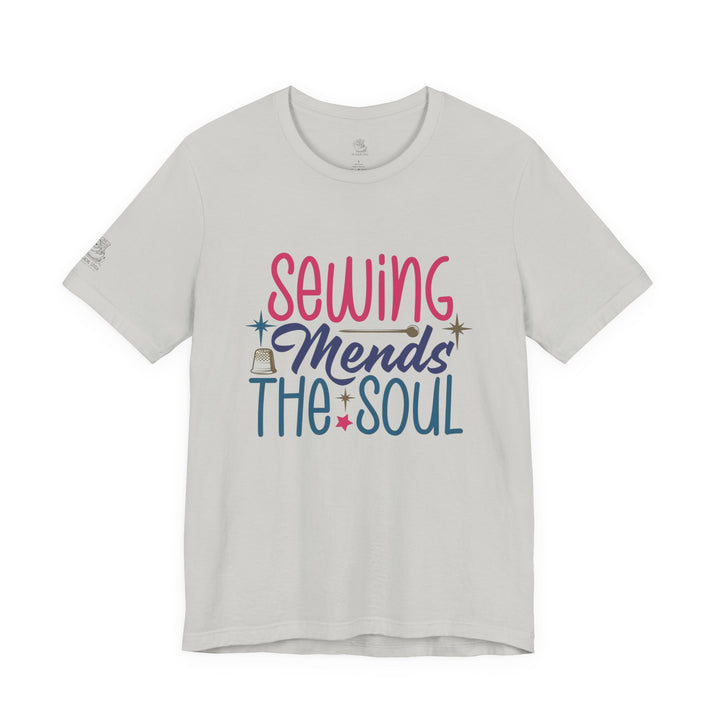 Sewing Mends the Soul T-Shirt | Sewing Machine Tee, Crafting Shirt
