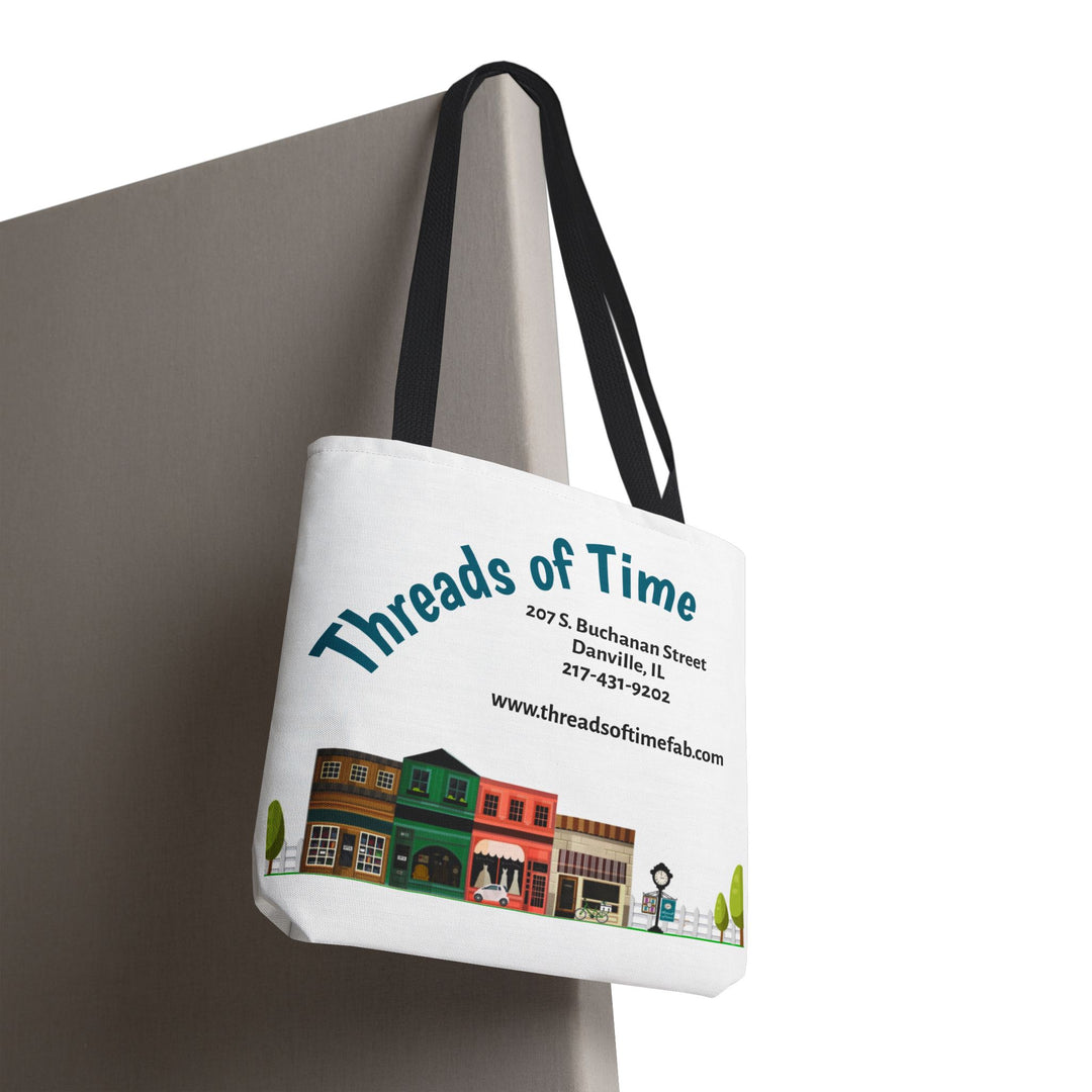 Threads of Time Canvas Tote Bag | Danville IL