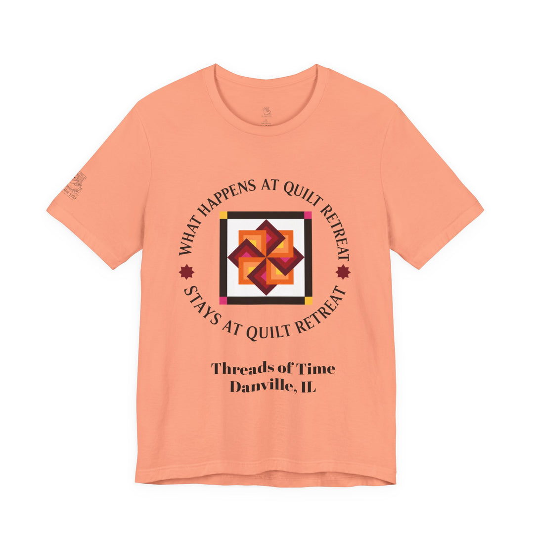 What Happens at Quilt Retreat - Unisex Jersey Short Sleeve Tee