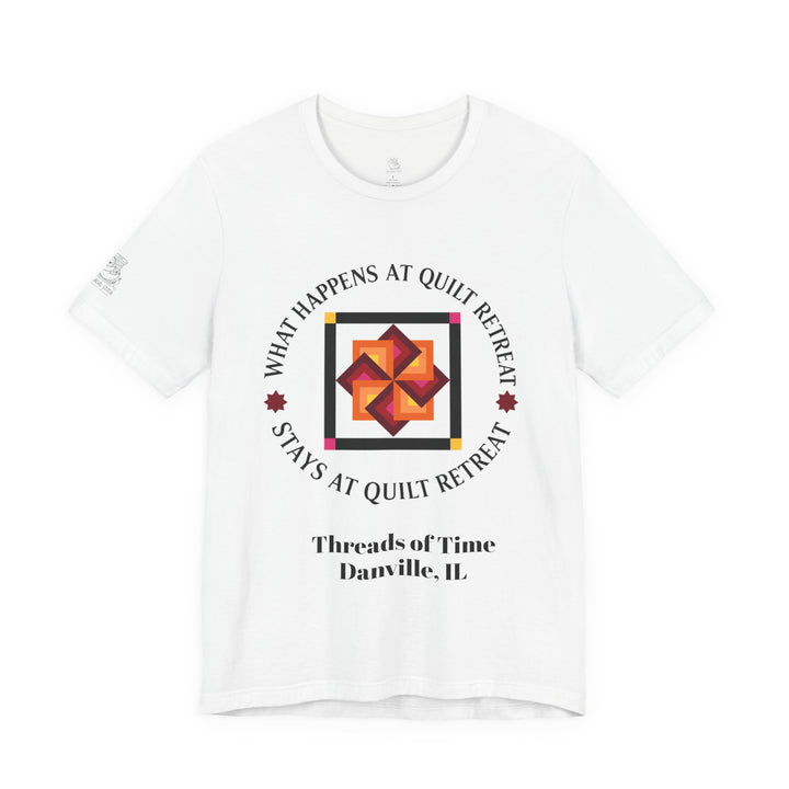 What Happens at Quilt Retreat - Unisex Jersey Short Sleeve Tee