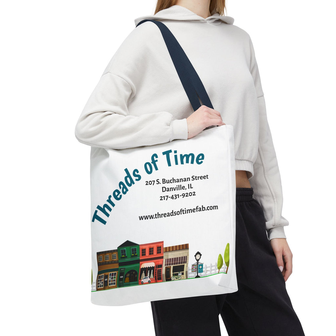 Threads of Time Canvas Tote Bag | Danville IL