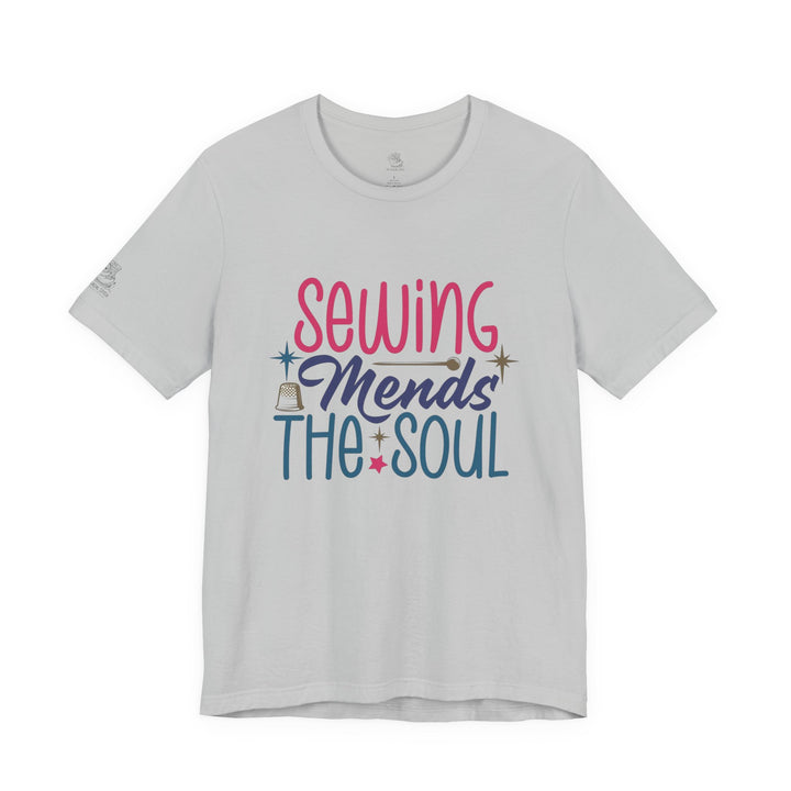 Sewing Mends the Soul T-Shirt | Sewing Machine Tee, Crafting Shirt