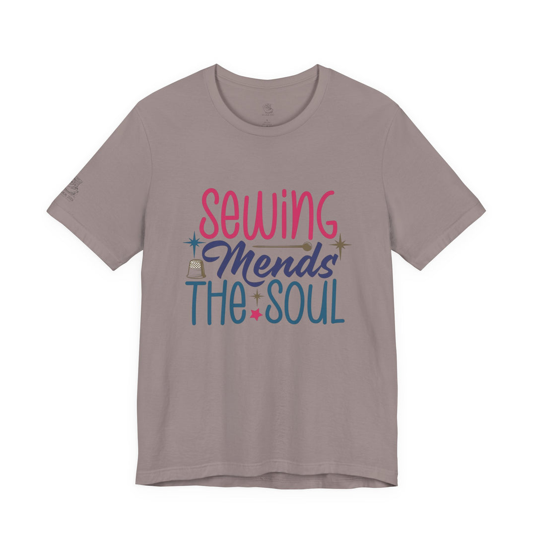 Sewing Mends the Soul T-Shirt | Sewing Machine Tee, Crafting Shirt