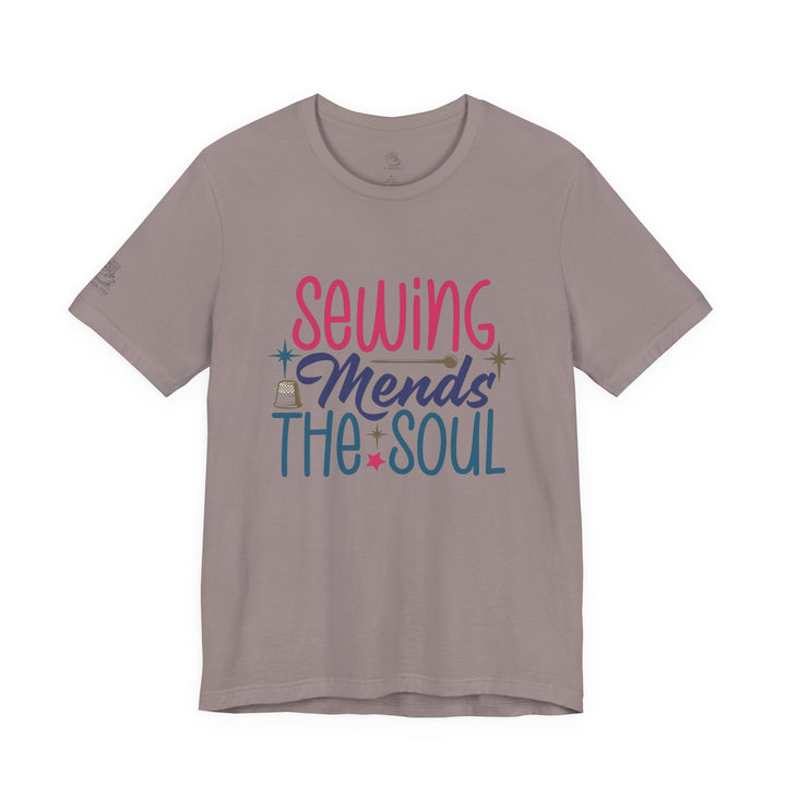 Sewing Mends the Soul T-Shirt | Sewing Machine Tee, Crafting Shirt