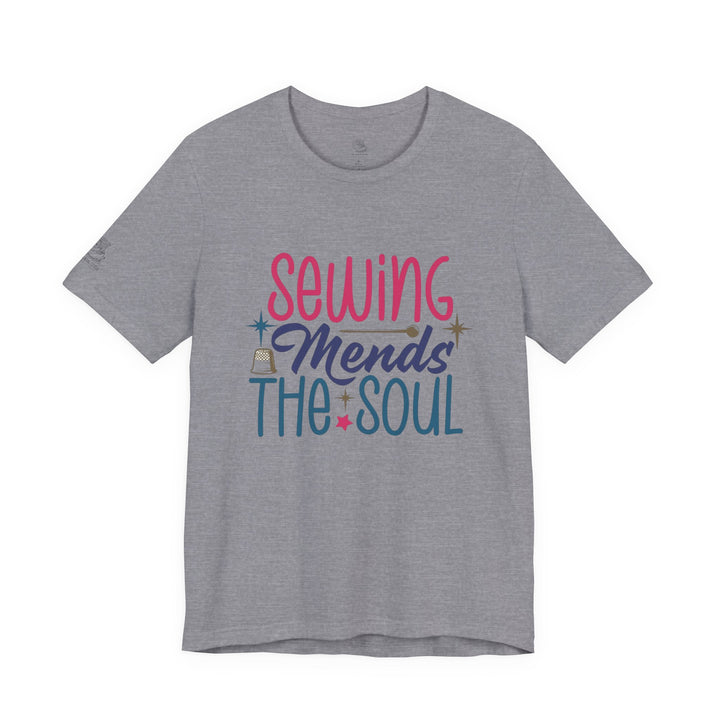 Sewing Mends the Soul T-Shirt | Sewing Machine Tee, Crafting Shirt