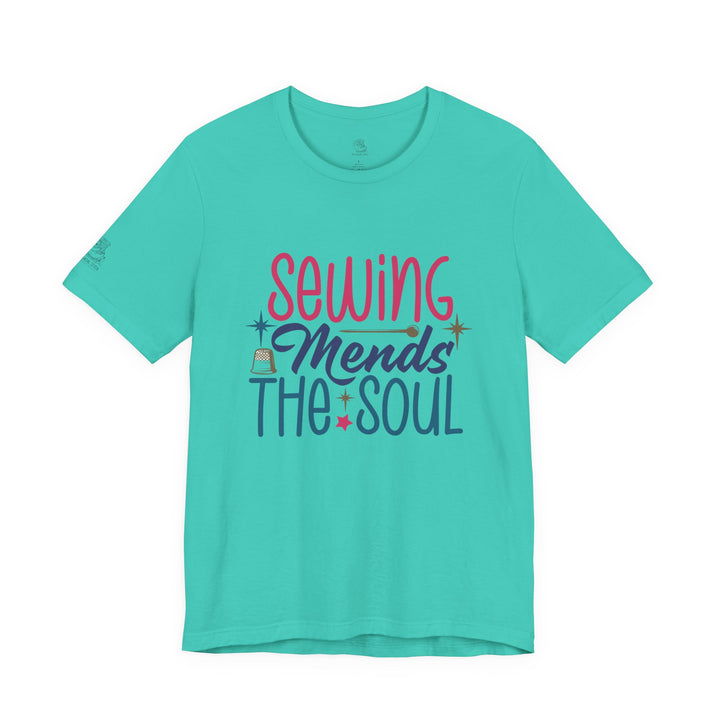 Sewing Mends the Soul T-Shirt | Sewing Machine Tee, Crafting Shirt