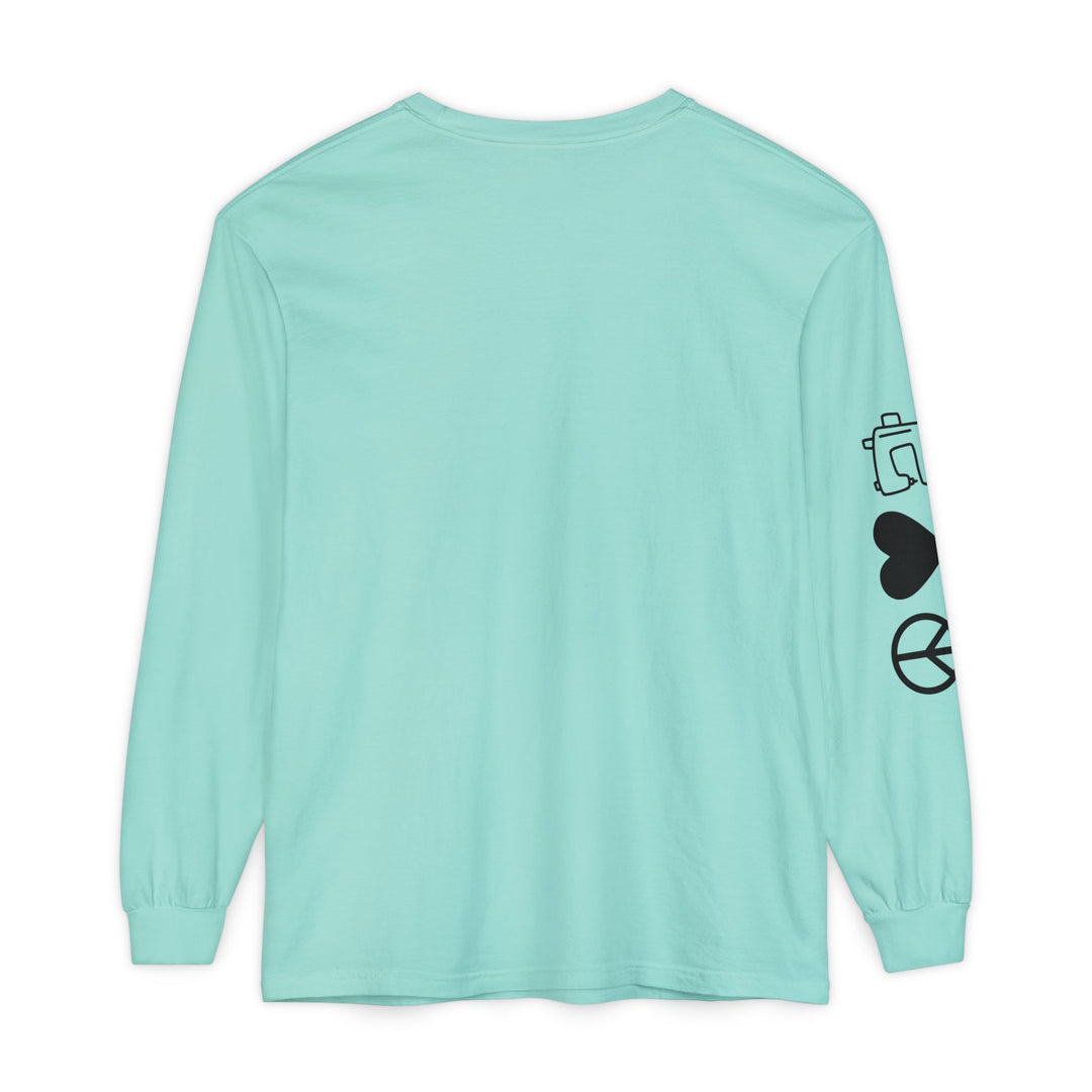Eat Sleep Quilt Repeat Long Sleeve Tee — Threads of Time Quilt Retreat, Danville IL