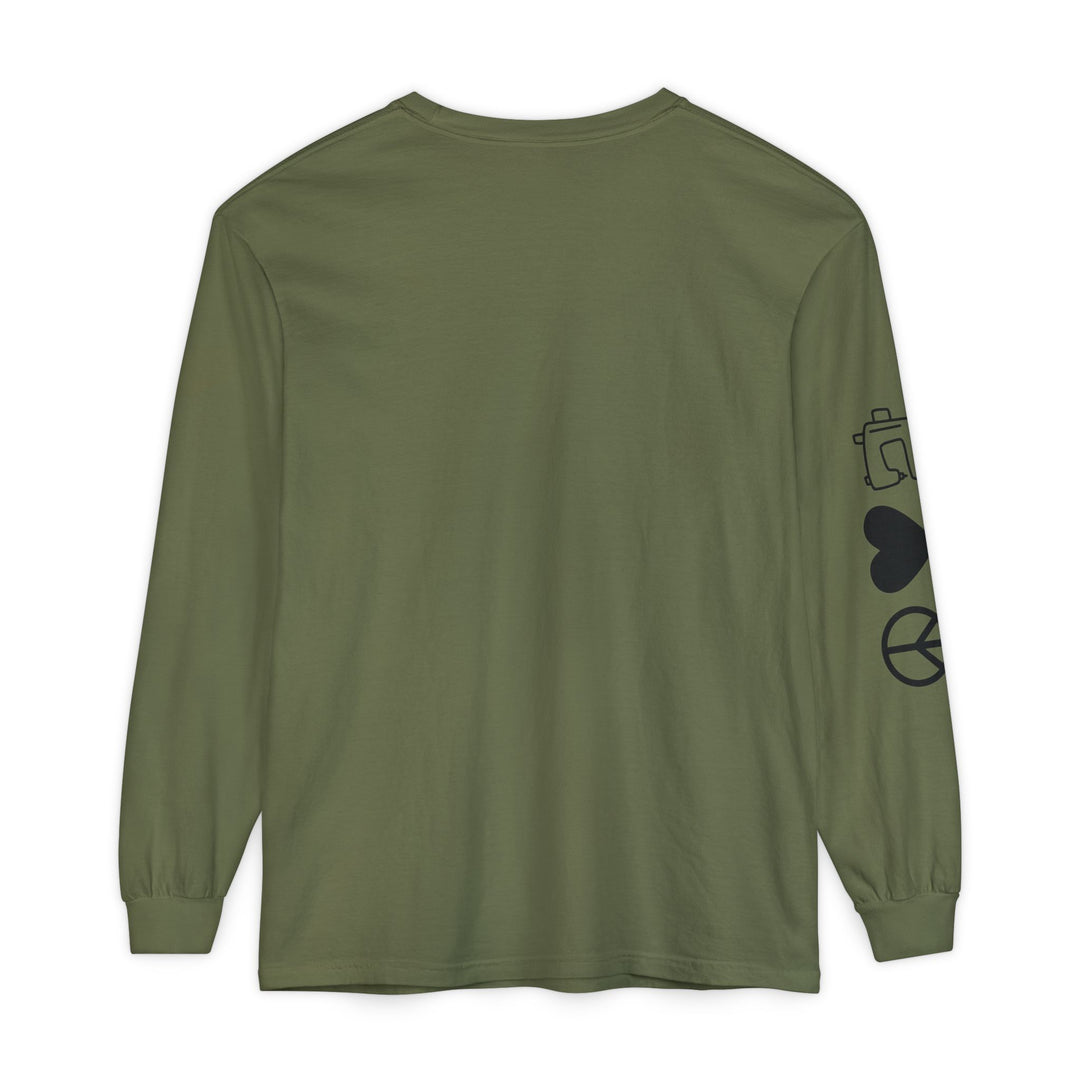 Eat Sleep Quilt Repeat Long Sleeve Tee — Threads of Time Quilt Retreat, Danville IL