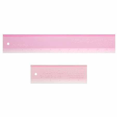 Add A-Quarter Ruler -  PINK COMBO 6"&12"