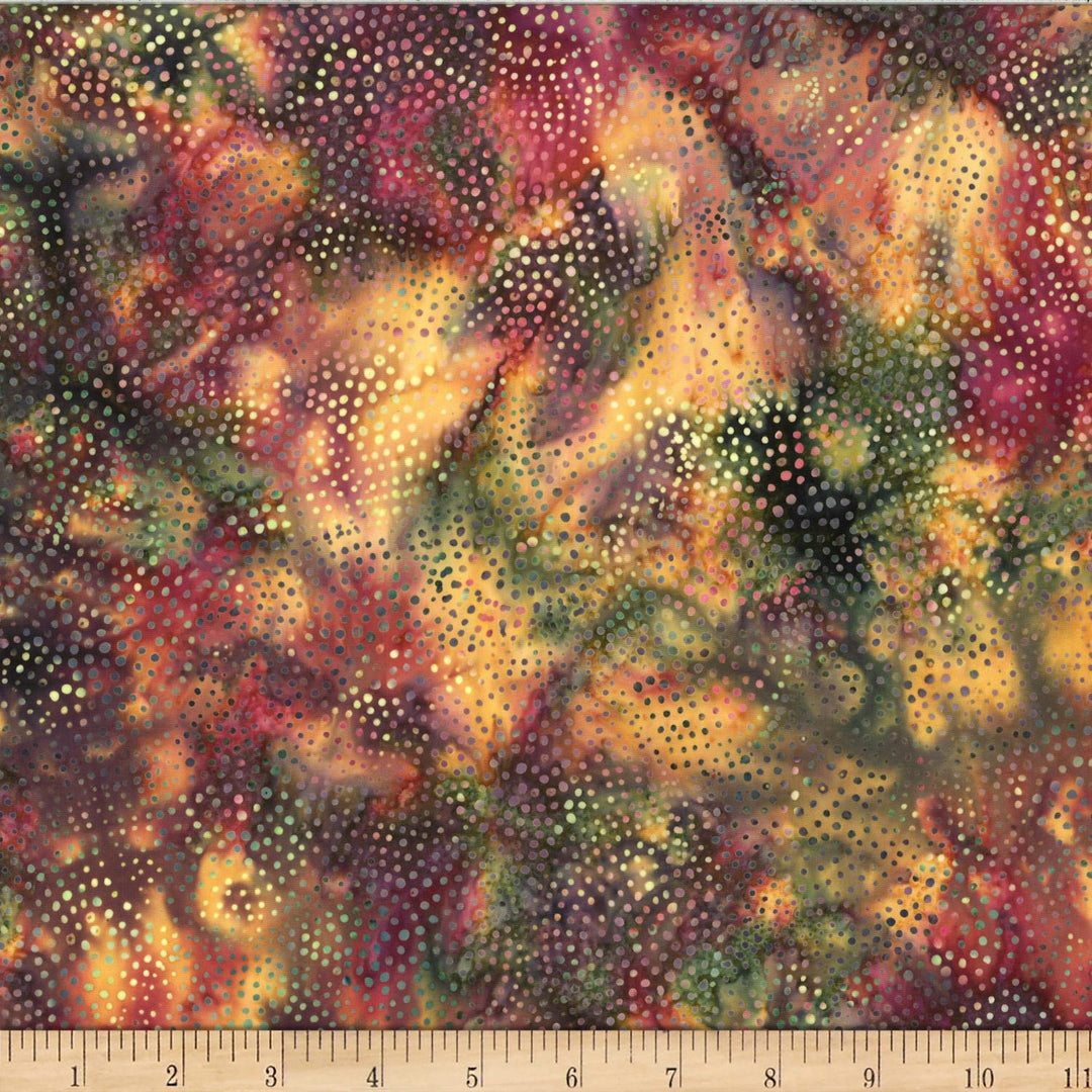 Bali Batik Christmas Dotty Scallop