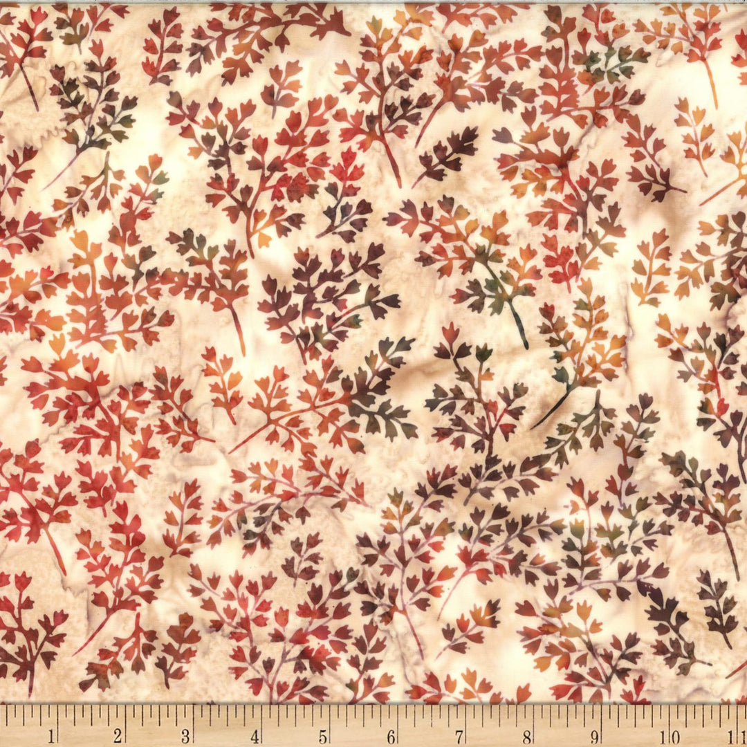 Bali Batik Rosewood Winter Leafy