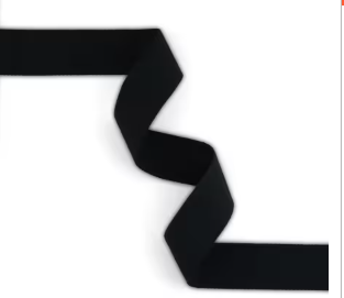 Black Webbing 2" x 3 yd - Polyester