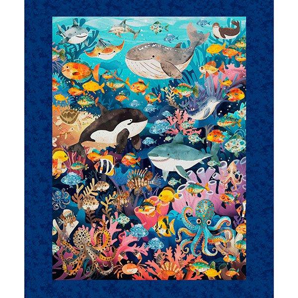 Deep Sea Dazzle - 36" Panel
