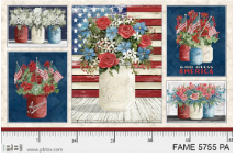 Farmhouse Americana - Patriotic Bouquet Panel