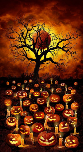 Jack O'Lantern Blood Moon Panel