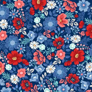 KB Star Spangled Beauty - Flower Parade - Navy