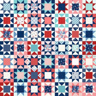 KB Star Spangled Beauty - Star Quilt - Multi