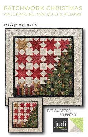 Patchwork Christmas - Wall Hanging Mini Quilt & Pillows