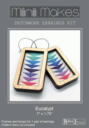 Patchwork Earrings Kit - Eucaypt Rectangle