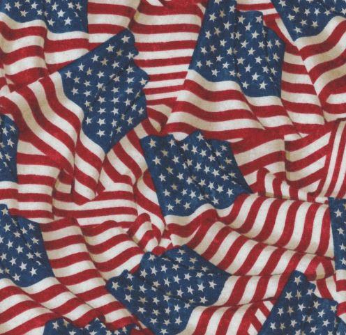 Stars and Stripes 13 - 108" Wide Backing - Flags