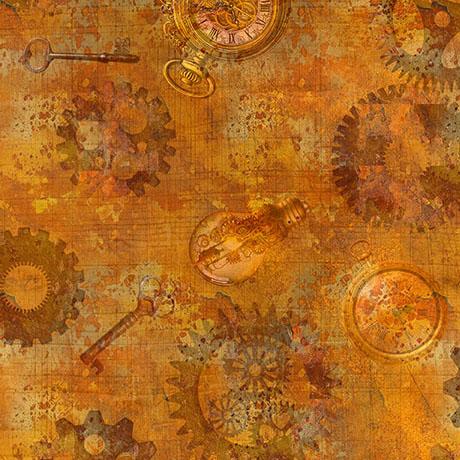 Steampunk Halloween 3 - Gears - Pumpkin