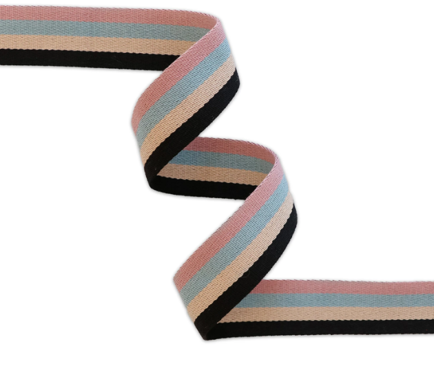 Striped Mountain Mist Webbing 1.5" x 3 yd - Polyester