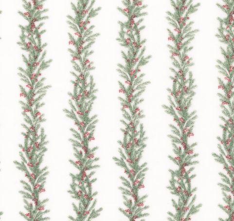 The Christmas Mouse - Flannel - Greenery Stripe