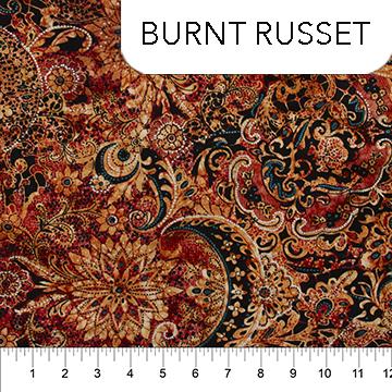 Burnt Russet Luster Cotton Batik