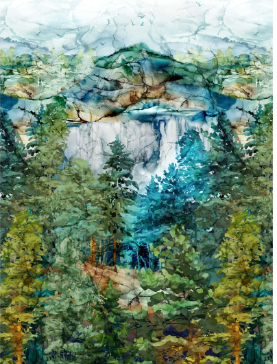 Cedarcrest Falls - Greenery Panel