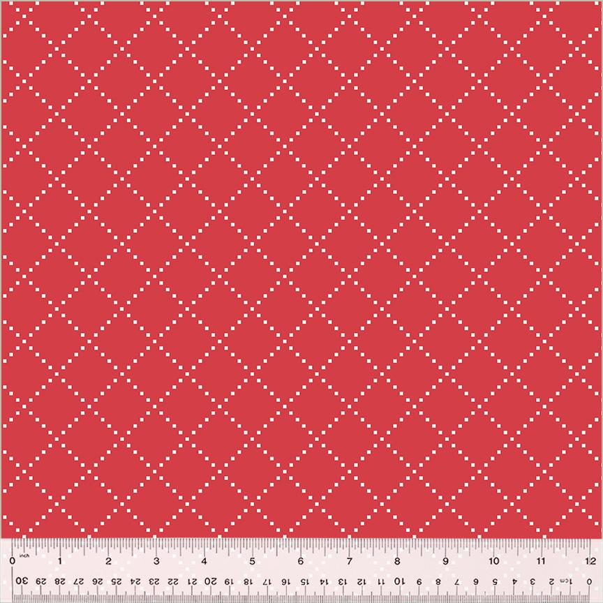 Clover & Dot - Bias Grid Red