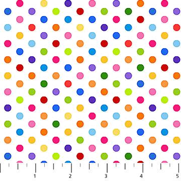 Color Play - Multi Dots White