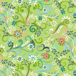 Enchanted Garden - Garden Swirl Green