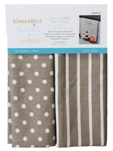KB Dots & Stripes Towel Grey