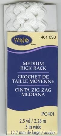 Medium Rick Rack White