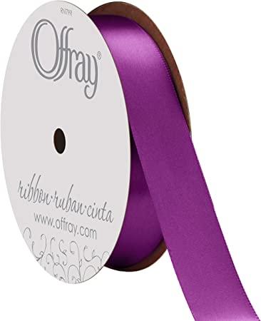 Offray Purple Satin 7/8" ribbon