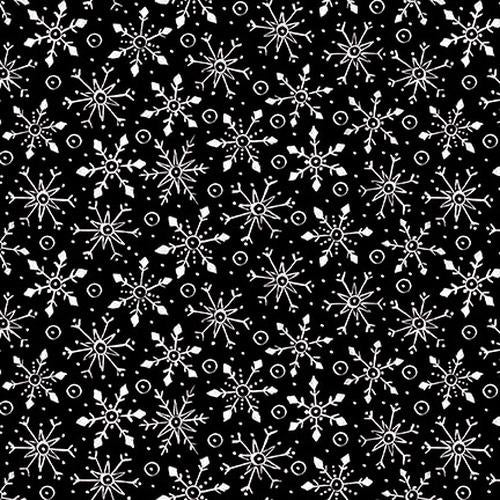Snowflakes - Black Background