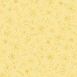 Vintage Flora Coordinates - Swirl Floral Yellow