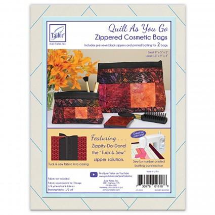 Zippered Cosmetic Bags with Zippity-Do-Done